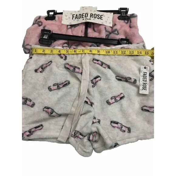 Fade Rose Women’s  Pajamas Shorts Size M Pink/ Ivory Color Intimate  Sleepwear - Picture 7 of 13